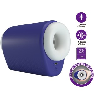 PRETTY LOVE - MASTURBATEUR POUR HOMME DJ LADY AVEC VIBRATION 5 RÃGLAGES VIOLET